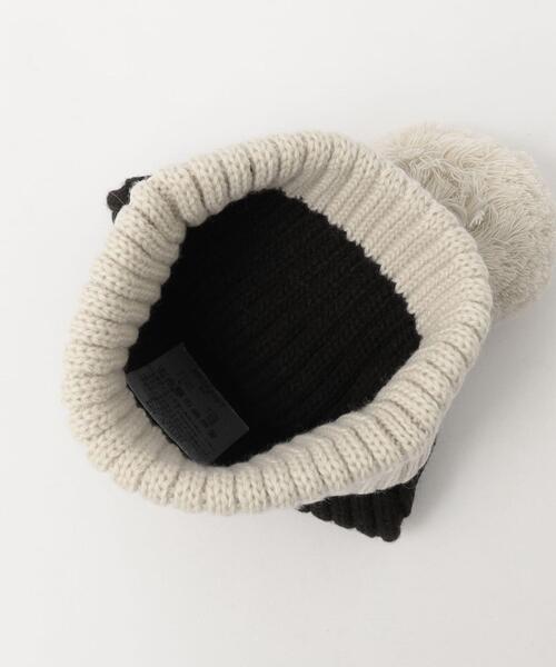 THE NORTH FACE(ザノースフェイス)の「<THE NORTH FACE>ポンポンカプッチョ / 帽子(ニットキャップ/ビーニー・キッズ・ブラック/ベージュ・FREE)」の7枚目の写真