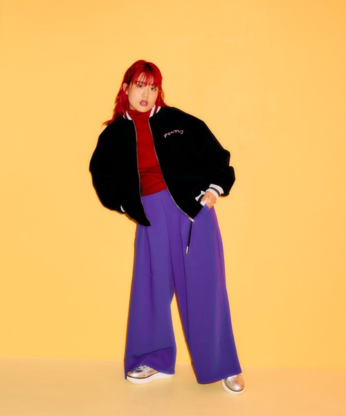 PUNYUS（プニュズ）の「タートルネックニット（ニット/セーター・レディース・ブラック/レッド/オフホワイト・3/2/4/1）」の6枚目の写真