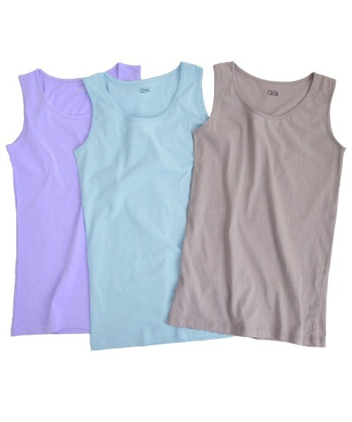 ベーシックインナー3点セット［タンクトップ］（タンクトップ