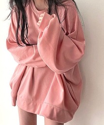 オーバーサイズ トレーナー」に該当するピンク/桃色系のメンズ
