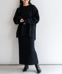 バッグ スリット ロング スカート