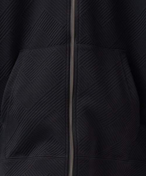 セール】NAVY デザインキルトジップパーカー（パーカー）｜NAVY