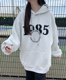 サークルロゴ刺繍ビッグパーカー