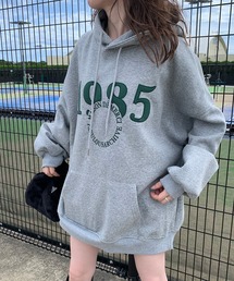 サークルロゴ刺繍ビッグパーカー