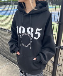 サークルロゴ刺繍ビッグパーカー