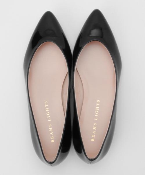 BEAMS LIGHTS Women's（ビームスライツ ウィメンズ）の「BEAMS LIGHTS / エナメルレザー ウェッジパンプス（パンプス・レディース・シルバー/ベージュ/ブラック・23.0cm/24.0cm/22.5cm/24.5cm/23.5cm）」の15枚目の写真