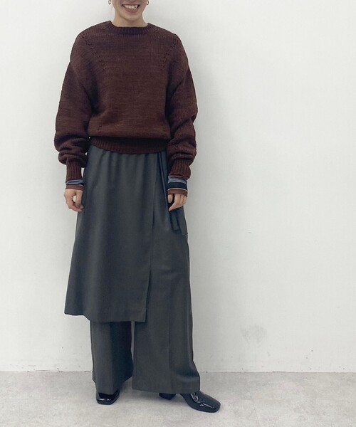CITEN（シテン）の「＜CITEN＞スカート レイヤード パンツ
