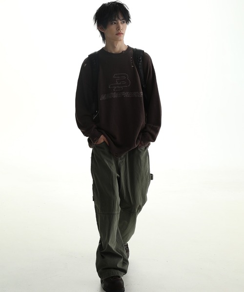ワイドシルエットy2k ナイロン カーゴパンツ 【MASONPRINCE】 ワイド