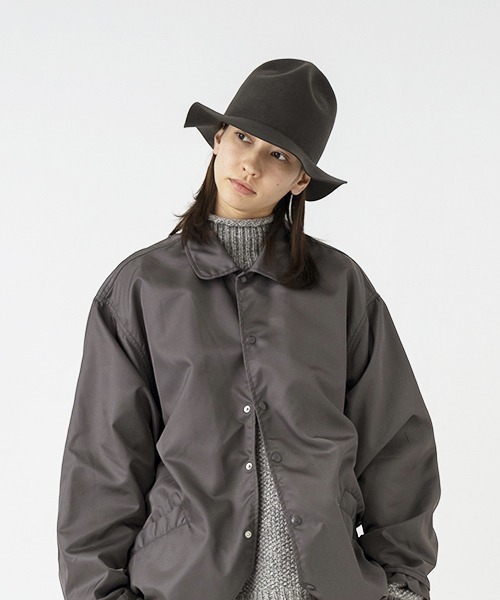 SUBLIME（サブライム）の「【SUBLIME / サブライム】フェルト トラベル マウンテンハット キャンプ アウトドア ユニセックス 大人カジュアル（ハット・レディース・オリーブ/ブラック/ダークグレー/モカ・FREE）」の3枚目の写真