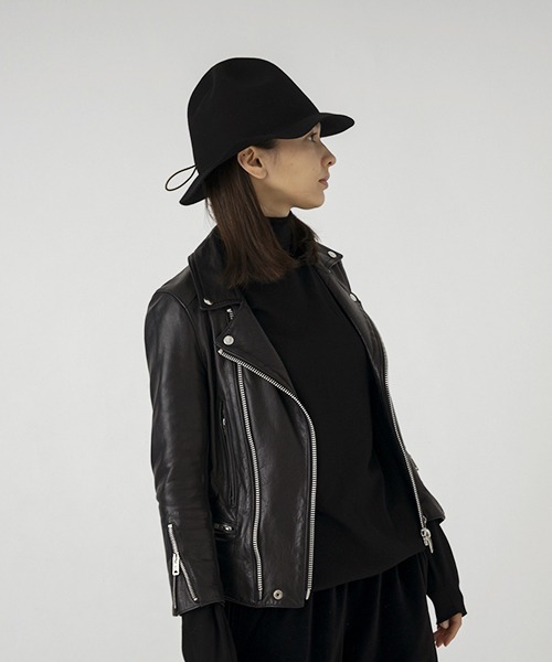 SUBLIME（サブライム）の「【SUBLIME / サブライム】フェルト トラベル マウンテンハット キャンプ アウトドア ユニセックス 大人カジュアル（ハット・レディース・オリーブ/ブラック/ダークグレー/モカ・FREE）」の2枚目の写真