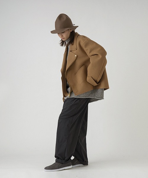 SUBLIME（サブライム）の「【SUBLIME / サブライム】フェルト トラベル マウンテンハット キャンプ アウトドア ユニセックス 大人カジュアル（ハット・レディース・オリーブ/ブラック/ダークグレー/モカ・FREE）」の7枚目の写真