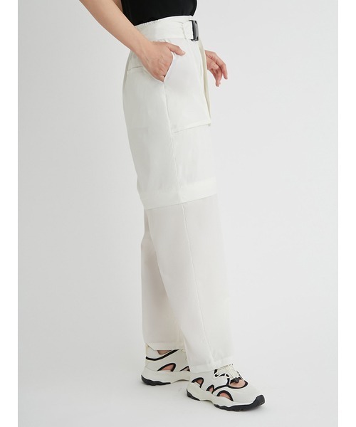 Emmi ナイロン パンツ ホワイト emmi yoga SALE50%OFF atelier エミ アトリエ 撥水2wayナイロン