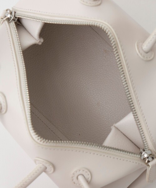 YAHKI(ヤーキ)の「【YAHKI/ヤーキ】YH-622/ミニボストンショルダーバッグ(ショルダーバッグ・レディース・アイボリー/ベージュ/ブラック・FREE)」の7枚目の写真