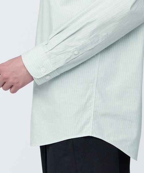 無印良品（ムジルシリョウヒン）の「紳士　洗いざらしブロード長袖シャツ（シャツ/ブラウス・メンズ・ライトグリーン系1/ホワイト/ブルー系5/グレー系その他2/ホワイト系2/ライトピンク/ブラック/ブルー/ライトイエロー・XS/XL/M/S/L）」の12枚目の写真