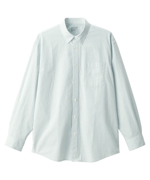 無印良品（ムジルシリョウヒン）の「紳士　洗いざらしブロード長袖シャツ（シャツ/ブラウス・メンズ・ライトグリーン系1/ホワイト/ブルー系5/グレー系その他2/ホワイト系2/ライトピンク/ブラック/ブルー/ライトイエロー・XS/XL/M/S/L）」の11枚目の写真