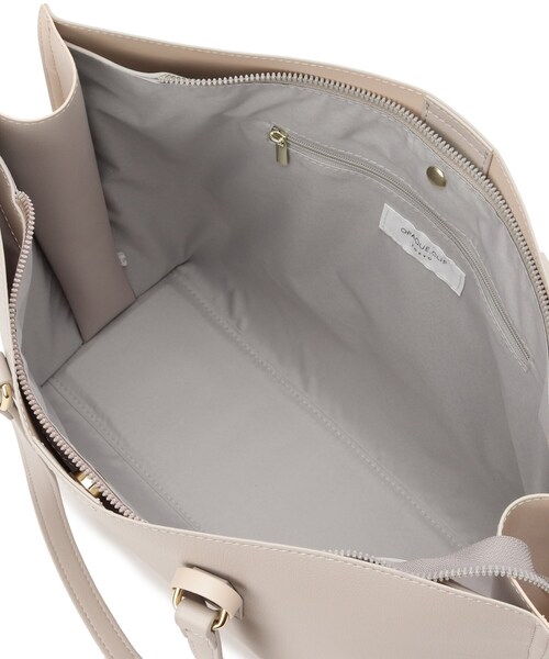 OPAQUE.CLIP（オペークドットクリップ）の「◆【A4収納可】バイカラートートバッグ/通勤・セレモニー対応（トートバッグ・レディース・ベージュ系その他7/イエロー系4/ブラック・00）」の22枚目の写真