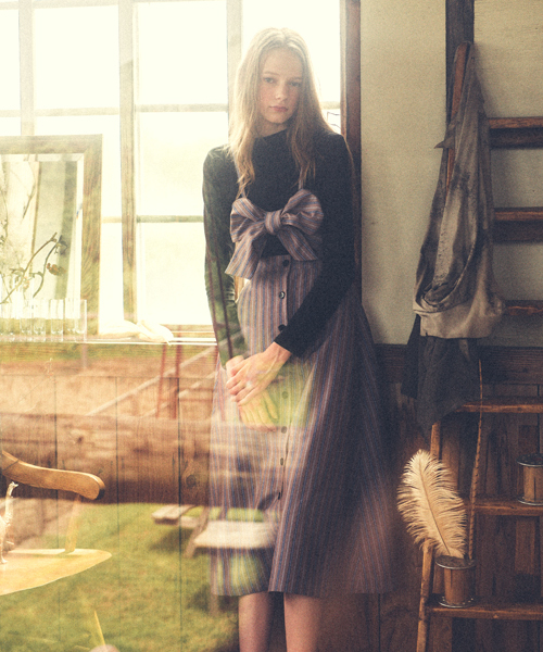 BLONDY ReLISH（ブロンディリリッシュ）の「ライトポンチハイネック（Tシャツ/カットソー・レディース・オフホワイト/グレー/ライトブルー/ブラック・FREE）」の3枚目の写真