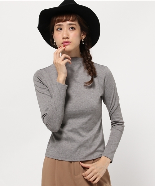 BLONDY ReLISH（ブロンディリリッシュ）の「ライトポンチハイネック（Tシャツ/カットソー・レディース・オフホワイト/グレー/ライトブルー/ブラック・FREE）」の4枚目の写真