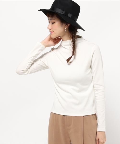 BLONDY ReLISH（ブロンディリリッシュ）の「ライトポンチハイネック（Tシャツ/カットソー・レディース・オフホワイト/グレー/ライトブルー/ブラック・FREE）」の2枚目の写真