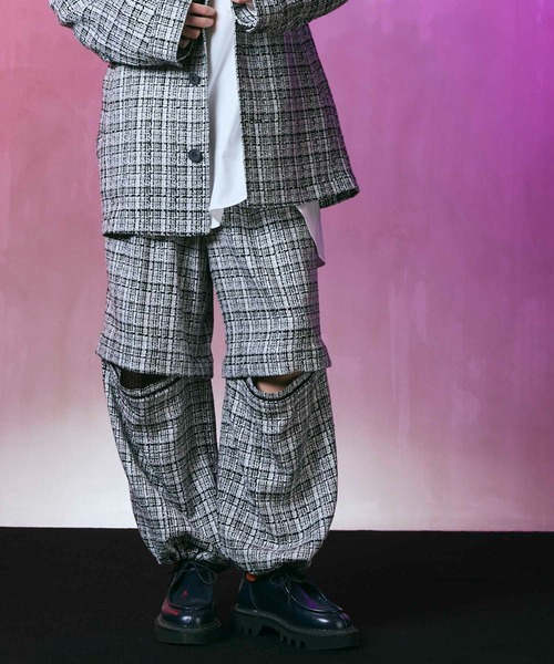 MAISON SPECIAL(メゾンスペシャル)の「《UNISEX》【LIMITED EDITION】2WAY Baggy Pants/2WAYバギーパンツ【MAISON SPECIAL/メゾンスペシャル】■セットアップ対応■(その他パンツ・メンズ・ブラック/マルチ/ベージュ/ダークブラック/チャコールグレー/キャメル・0/1)」の4枚目の写真