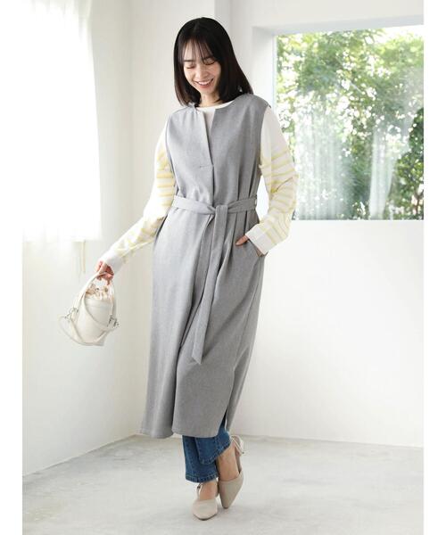 Green　Parks（グリーンパークス）の「GUMストレッチセンター切替テーパードデニムパンツ（デニムパンツ・レディース・ライトブルー/ブルー・L/M）」の17枚目の写真