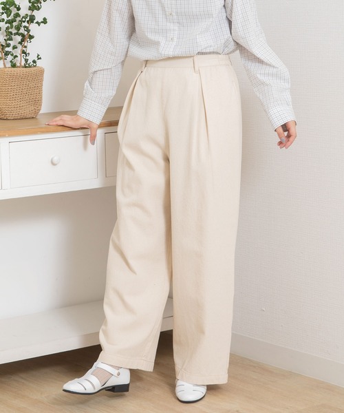 POU DOU DOU（プードゥドゥ）の「イージータックパンツ（その他パンツ・レディース・インディゴブルー/キナリ・3）」の13枚目の写真