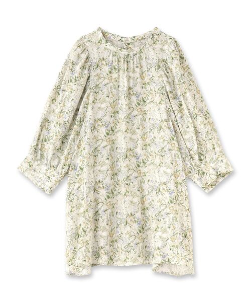 DRESSTERIOR（ドレステリア）の「【洗える/大人フェミニン】イペカフラワープリントボリュームスリーブブラウス（シャツ/ブラウス・レディース・ホワイト系3/チャコール・38/36/34）」の3枚目の写真