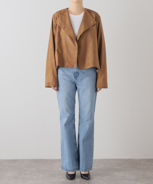 plage(プラージュ)の「Fake Suede Cropped ジャケット(その他アウター・レディース・キャメル・FREE)」の8枚目の写真