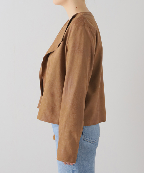 plage(プラージュ)の「Fake Suede Cropped ジャケット(その他アウター・レディース・キャメル・FREE)」の10枚目の写真