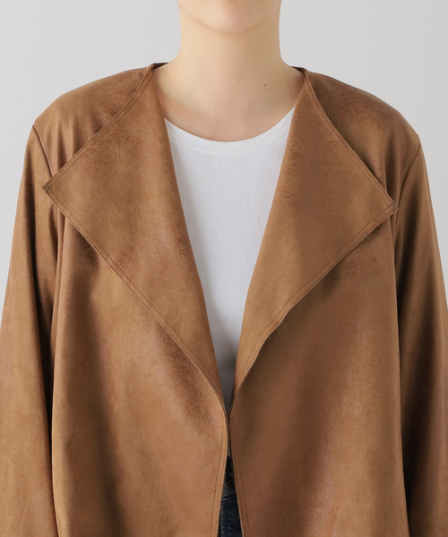 plage(プラージュ)の「Fake Suede Cropped ジャケット(その他アウター・レディース・キャメル・FREE)」の9枚目の写真