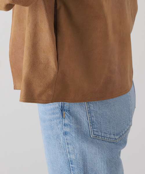 plage(プラージュ)の「Fake Suede Cropped ジャケット(その他アウター・レディース・キャメル・FREE)」の13枚目の写真