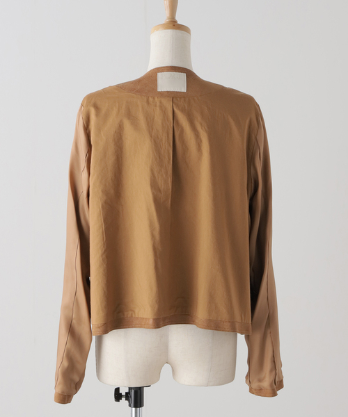 plage(プラージュ)の「Fake Suede Cropped ジャケット(その他アウター・レディース・キャメル・FREE)」の17枚目の写真