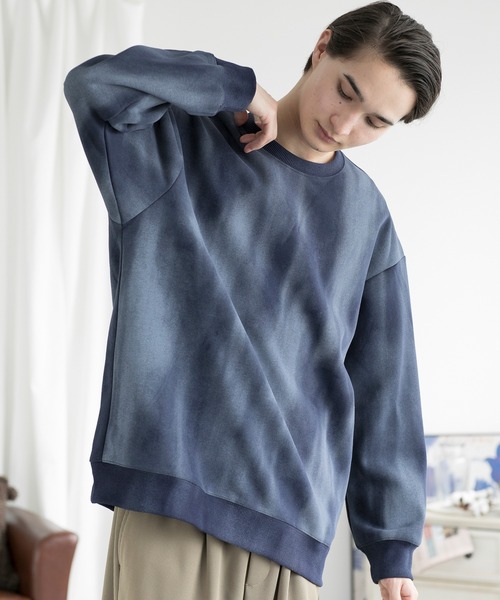 aimoha(アイモハ)の「aimoha men TIE DEY SWEAT タイダイ染めスェット(スウェット・メンズ・ネイビー/ホワイト/ブルー・LARGE/X-LARGE/XX-LARGE/XXX-LARGE/XXXX-LARGE)」の21枚目の写真