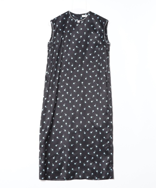 G.V.G.V.(ジーヴィージーヴィー)の「FLORAL SATIN DRESS(ワンピース・レディース・ブラック・36)」の2枚目の写真