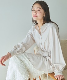 mysty woman | クイックドライバンドカラーボリュームシャツ　104668(シャツ/ブラウス)