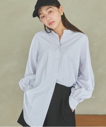 mysty woman | クイックドライバンドカラーボリュームシャツ　104668(シャツ/ブラウス)