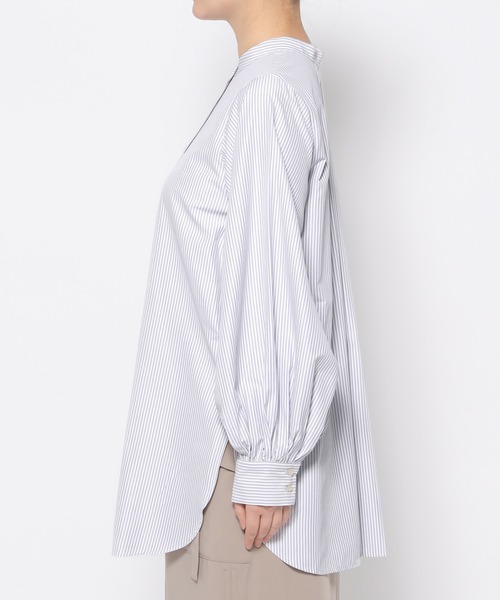 mysty woman(ミスティウーマン)の「クイックドライバンドカラーボリュームシャツ 104668(シャツ/ブラウス・レディース・オフホワイト/ベージュ系その他/ブルー系その他・FREE)」の14枚目の写真