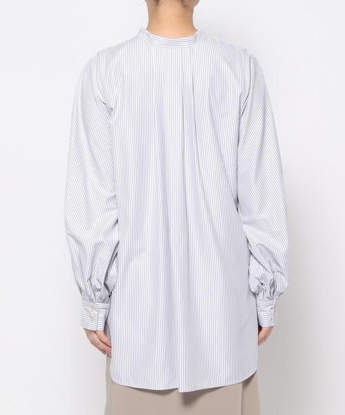 mysty woman(ミスティウーマン)の「クイックドライバンドカラーボリュームシャツ 104668(シャツ/ブラウス・レディース・オフホワイト/ベージュ系その他/ブルー系その他・FREE)」の15枚目の写真