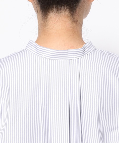 mysty woman(ミスティウーマン)の「クイックドライバンドカラーボリュームシャツ 104668(シャツ/ブラウス・レディース・オフホワイト/ベージュ系その他/ブルー系その他・FREE)」の16枚目の写真