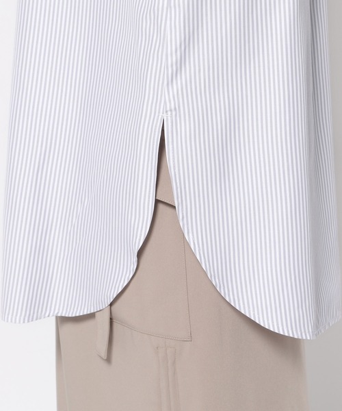 mysty woman(ミスティウーマン)の「クイックドライバンドカラーボリュームシャツ 104668(シャツ/ブラウス・レディース・オフホワイト/ベージュ系その他/ブルー系その他・FREE)」の20枚目の写真