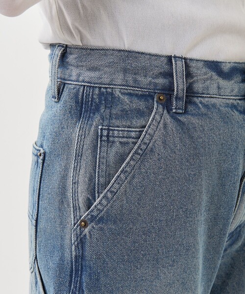 FREAK'S STORE（フリークスストア）の「ダブルニーデニム /カーヴィーパンツ/カーブパンツ（デニムパンツ・レディース・ブルー/ブラック/サックスブルー・SMALL/MEDIUM）」の5枚目の写真