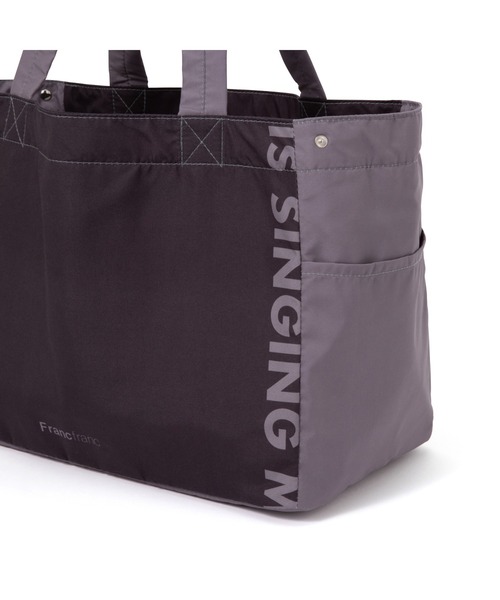 Francfranc（フランフラン）の「バイカラー 保冷レジカゴバッグ ブラック（トートバッグ・レディース・ブラック・FREE）」の5枚目の写真