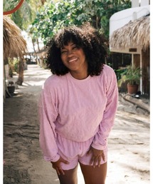 スウェット（パープル/紫色系・花柄・ボタニカル柄）ファッション通販