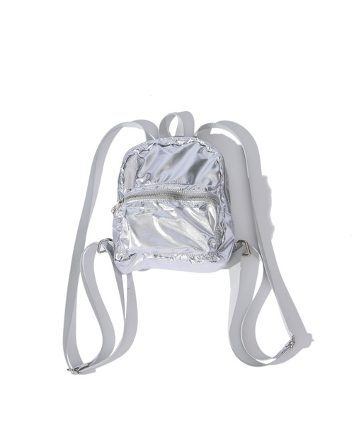 WHO'S WHO gallery（フーズフーギャラリー）の「【SLOPPY/スロッピー】ミニミニリュック（バックパック/リュック・レディース・ブラック/ライトグレー/オフホワイト/ミント/シルバー/ブラック系その他・FREE）」の6枚目の写真