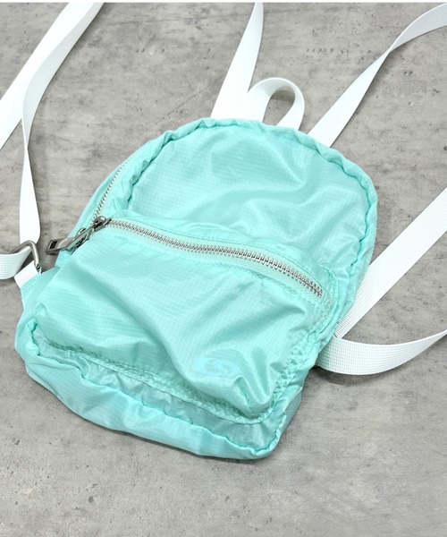 WHO'S WHO gallery（フーズフーギャラリー）の「【SLOPPY/スロッピー】ミニミニリュック（バックパック/リュック・レディース・ブラック/ライトグレー/オフホワイト/ミント/シルバー/ブラック系その他・FREE）」の18枚目の写真