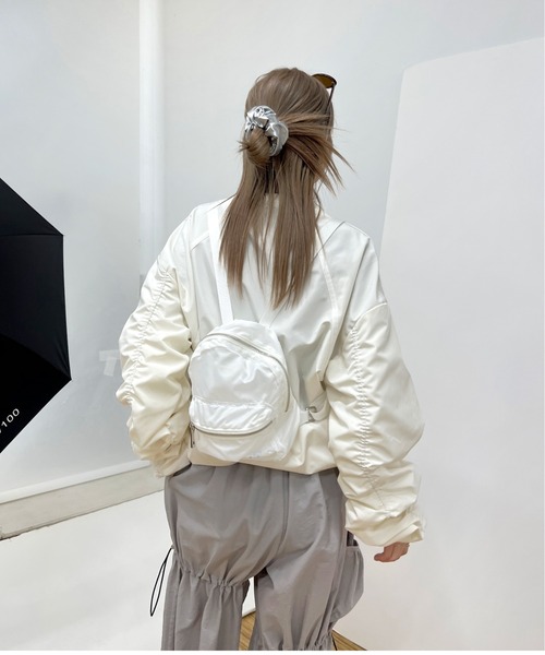 WHO'S WHO gallery（フーズフーギャラリー）の「【SLOPPY/スロッピー】ミニミニリュック（バックパック/リュック・レディース・ブラック/ライトグレー/オフホワイト/ミント/シルバー/ブラック系その他・FREE）」の7枚目の写真