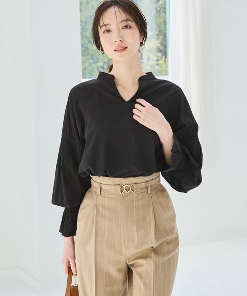 トップス m 公式】マイコンフィロングスリーブジップトップ（レディース