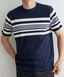 パイナップルパネルボーダーTシャツ