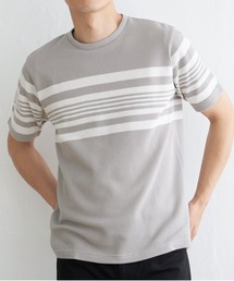 パイナップルパネルボーダーTシャツ