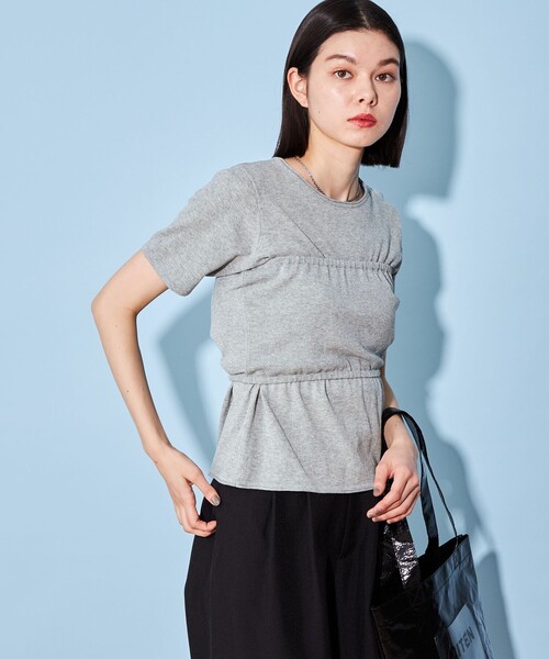 CITEN（シテン）の「＜CITEN＞バンドゥ ニット セット プルオーバー（ニット/セーター・レディース・ライトグレー/ダークグレー・FREE）」の3枚目の写真